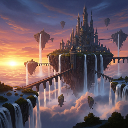 Contoh hasil ilustrasi fantasi